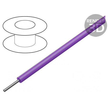 Cablu HookUp Wire 18AWG PVC Violet 1kV 30,5m | Electronic-mag.ro | Componente Electronice