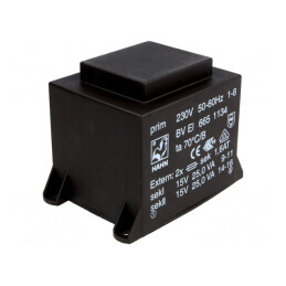 Transformator Încapsulat 50VA 230V 15V+15V 1667mA | Electronic-mag.ro | Componente Electronice