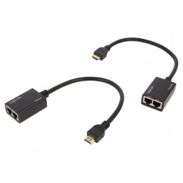 Extender HDMI HDCP RJ45 Negru 30m | Electronic-mag.ro | Componente Electronice