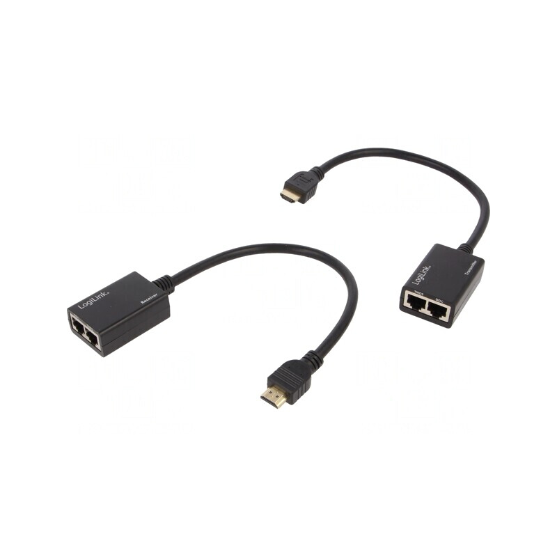 Extender HDMI HDCP RJ45 Negru 30m | Electronic-mag.ro | Componente Electronice