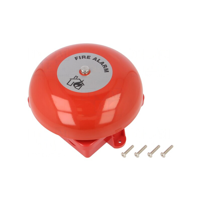Semnalizator acustic clopot 19-28VDC 95dB IP33C oțel | Electronic-mag.ro | Componente Electronice