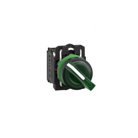 Comutator Rotativ 22mm Verde LED 24V | Electronic-mag.ro | Componente Electronice