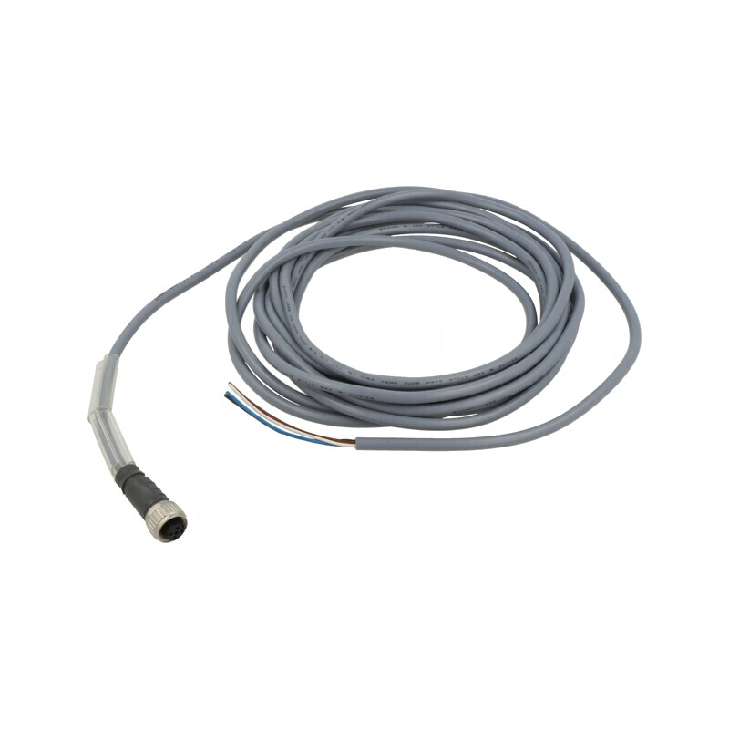 Cablu de conectare M12 4-PIN drept 5m PVC mamă | Electronic-mag.ro | Componente Electronice