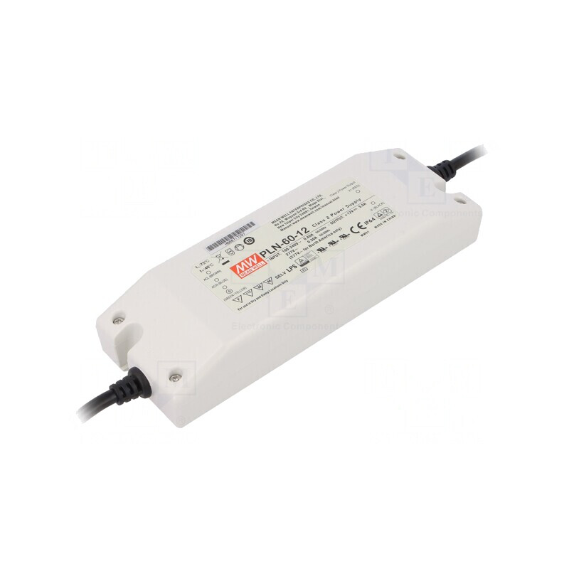 Alimentator LED 60W 12V 5A PLN-60-12 | Electronic-mag.ro | Componente Electronice Alimentator LED 60W 12V 5A PLN-60-12 | Electronic-mag.ro | Componente Electronice