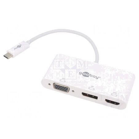 Adaptor DisplayPort HDMI USB Alb 0,15m | Electronic-mag.ro | Componente Electronice