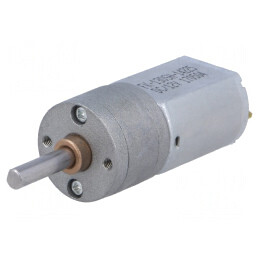 Motor DC cu Transmisie 12V 1,6A Ax Crestătură D 25:1 Metal | Electronic-mag.ro | Componente Electronice