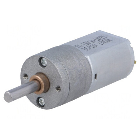 Motor DC cu Transmisie 12V 1,6A Ax Crestătură D 25:1 Metal | Electronic-mag.ro | Componente Electronice