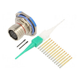 Conector militar mamă dimensiune 11 MIL-DTL-38999 Seria III | Electronic-mag.ro | Componente Electronice