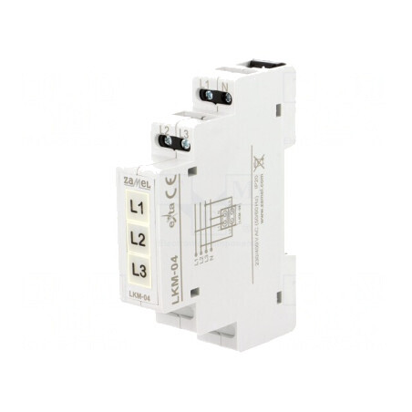Indicator de Tensiune 3x230VAC IP20 pentru Şină DIN | Electronic-mag.ro | Componente Electronice