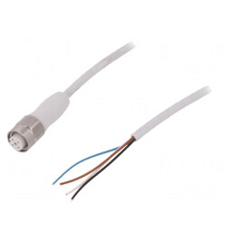 Cablu de Conectare M12 4 PIN 15m Mufă Drept 250VAC 4A 250VDC