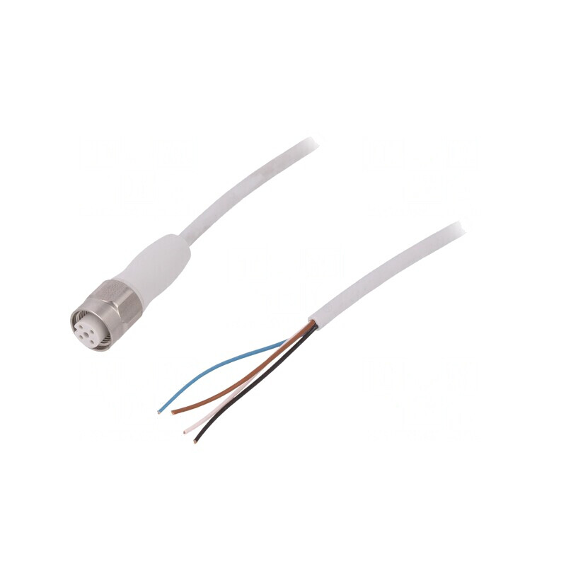 Cablu de Conectare M12 4 PIN 15m Mufă Drept 250VAC 4A 250VDC | Electronic-mag.ro | Componente Electronice