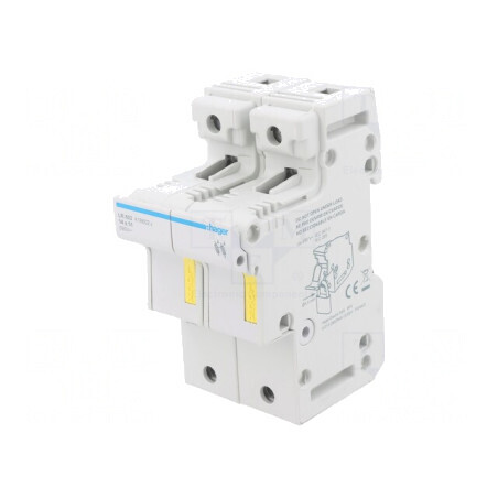 Separator cu Fuzibil 14x51mm pentru Șină DIN 50A 690V 2 Poli | Electronic-mag.ro | Componente Electronice