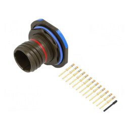 Conector Militar 11 MIL-DTL-38999 Series III Oliv | Electronic-mag.ro | Componente Electronice