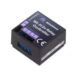 Controler 2 Canale WiseWave Metalic 110-230VAC | Electronic-mag.ro | Componente Electronice