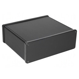 Carcasă Aluminiu Neagră 160x191x66mm | Electronic-mag.ro | Componente Electronice