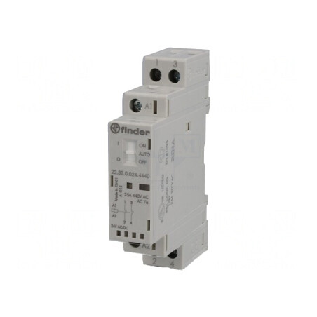 Contactor 2-poli 25A 24V NC IP20