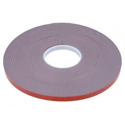 Bandă dublă adezivă acrilică gri 12mm x 33m | Electronic-mag.ro | Componente Electronice
