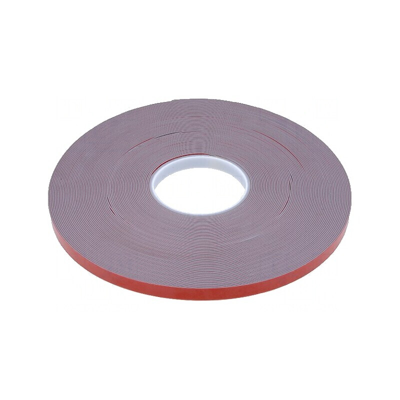 Bandă dublă adezivă acrilică gri 12mm x 33m | Electronic-mag.ro | Componente Electronice