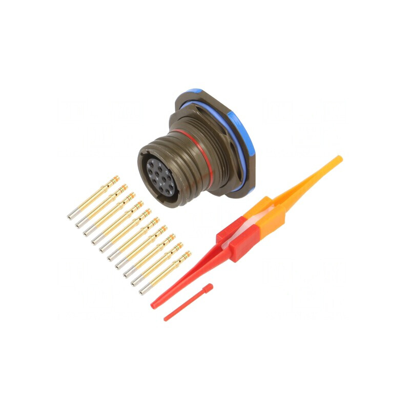 Conector Militar Dimensiune 13 MIL-DTL-38999 Series III Oliv | Electronic-mag.ro | Componente Electronice