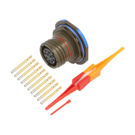 Conector Militar Dimensiune 13 MIL-DTL-38999 Series III Oliv | Electronic-mag.ro | Componente Electronice