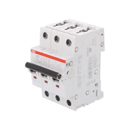 Întrerupător de supracurent 4A 3P 6kA 230/400VAC | Electronic-mag.ro | Componente Electronice