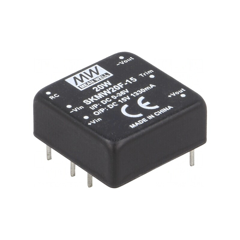Convertor DC/DC 20W 9-36V la 15V 1330mA | Electronic-mag.ro | Componente Electronice Convertor DC/DC 20W 9-36V la 15V 1330mA | Electronic-mag.ro | Componente Electronice
