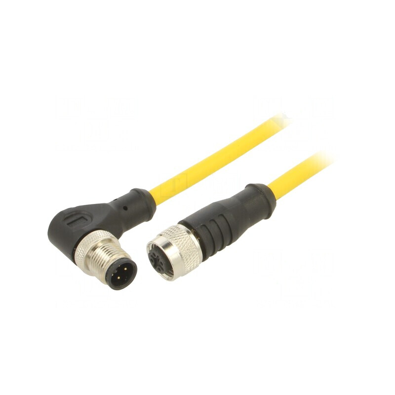 Cablu de Conectare M12 4PIN 10m 250VAC 4A PVC | Electronic-mag.ro | Componente Electronice
