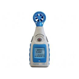 Termoanemometru LCD -10÷45°C 55x155x35mm cu Iluminare | Electronic-mag.ro | Componente Electronice