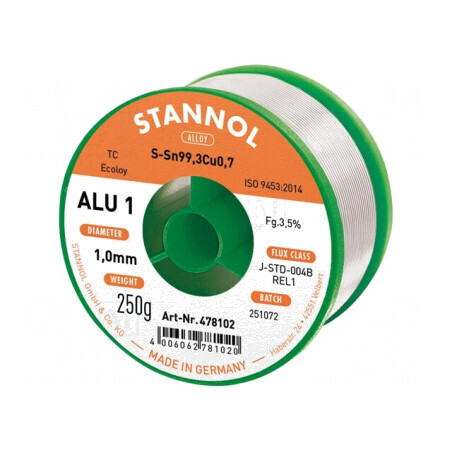 Sârmă de Lipit fără Plumb 1mm 250g | Electronic-mag.ro | Componente Electronice