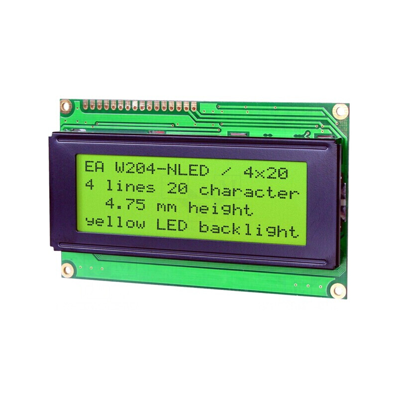 Afişaj LCD Alfanumeric 20x4 Galben-Verde LED | Electronic-mag.ro | Componente Electronice Afişaj LCD Alfanumeric 20x4 Galben-Verde LED | Electronic-mag.ro | Componente Electronice
