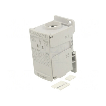 Bloc de distribuție gri 1 pistă 12 borne TS35 | Electronic-mag.ro | Componente Electronice