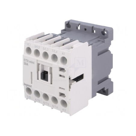 Contactor 4P 230VAC 20A pentru șină DIN | Electronic-mag.ro | Componente Electronice