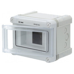 Carcasă pentru aparatură modulară IP66 gri deschis montaj perete | Electronic-mag.ro | Componente Electronice