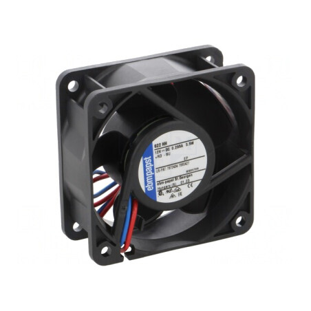 Ventilator axial 12V DC 60x60x25mm 56m3/h 43dBA cu bilă | Electronic-mag.ro | Componente Electronice
