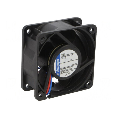 Ventilator Axial 12V DC 60x60x25mm 29m3/h 29dBA cu Bilă | Electronic-mag.ro | Componente Electronice