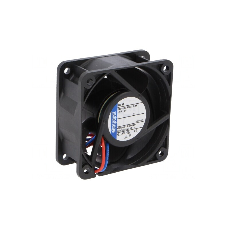 Ventilator axial 24V 60x60x25mm 30m3/h 29dBA | Electronic-mag.ro | Componente Electronice