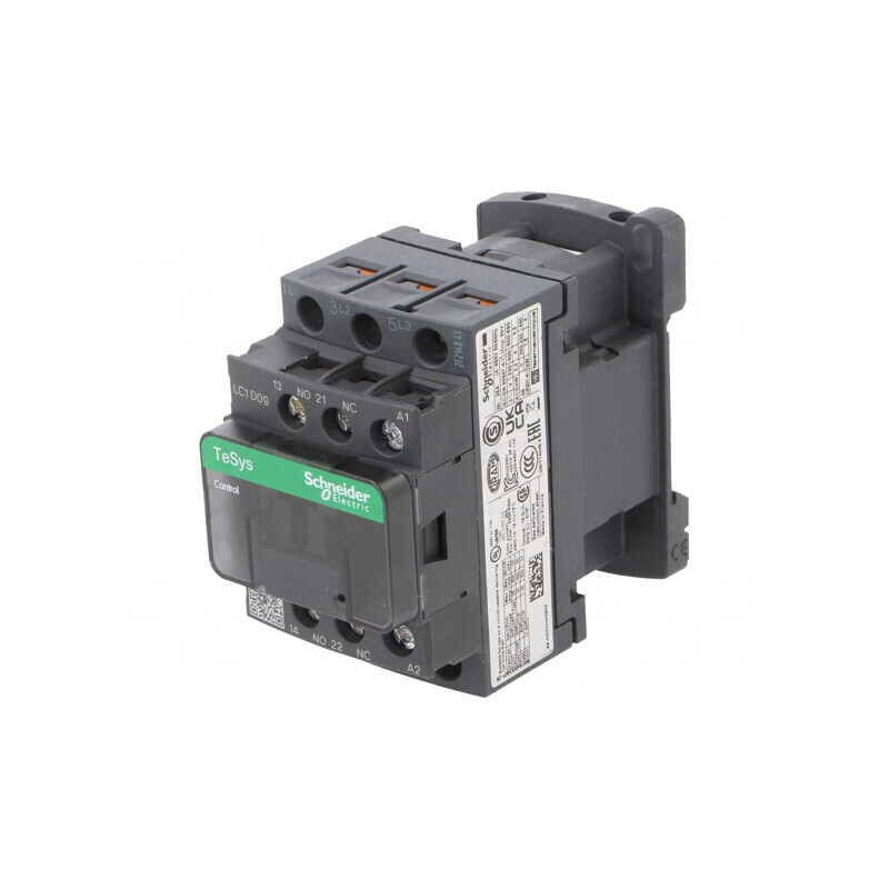 Contactor 3P NO, 3 Auxiliare NO/NC, 400VAC 9A LC1D09V7 | Electronic-mag.ro | Componente Electronice