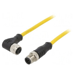 Cablu de Conectare M12 4 PIN 10m 250VAC 4A PVC IP68 | Electronic-mag.ro | Componente Electronice