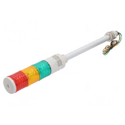 Coloană de Semnalizare LED Roşu/Ambră/Verde ST45L-BZ-3-24-RAG | Electronic-mag.ro | Componente Electronice