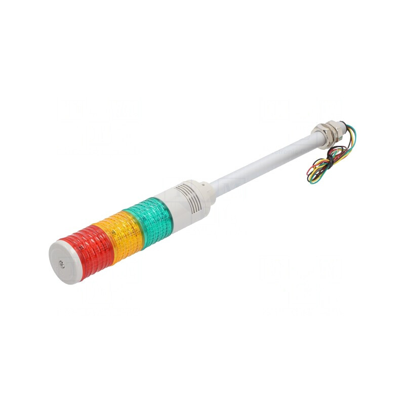 Coloană de Semnalizare LED Roşu/Ambră/Verde ST45L-BZ-3-24-RAG | Electronic-mag.ro | Componente Electronice