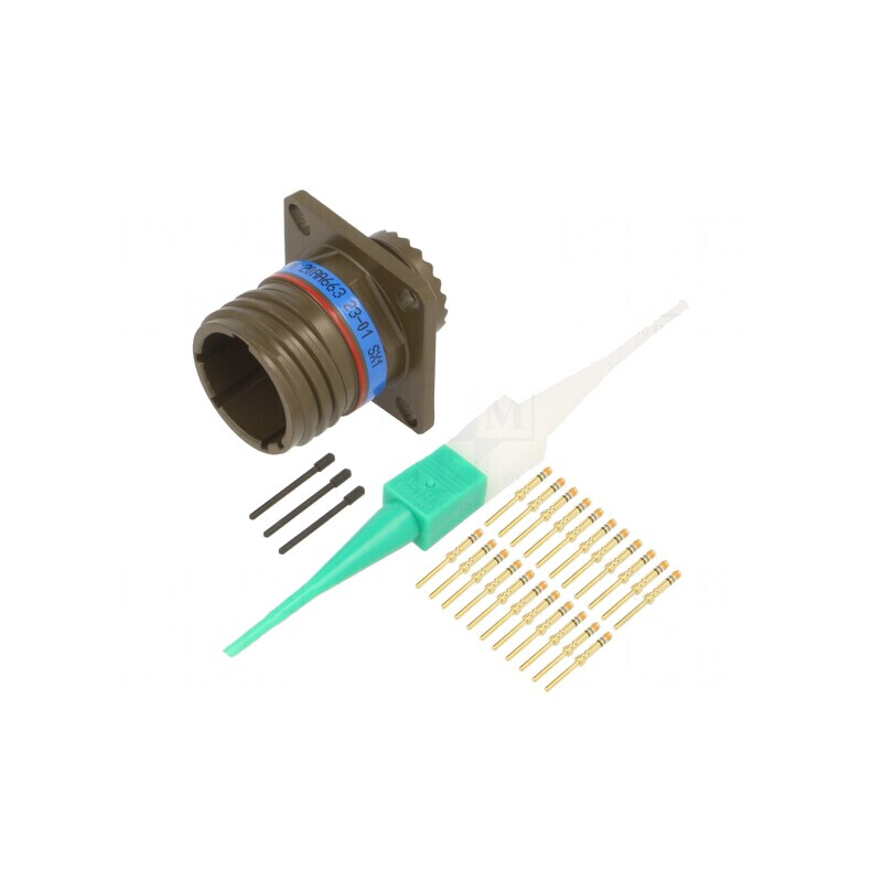 Conector militar dimensiune 13 MIL-DTL-38999 Series III oliv | Electronic-mag.ro | Componente Electronice