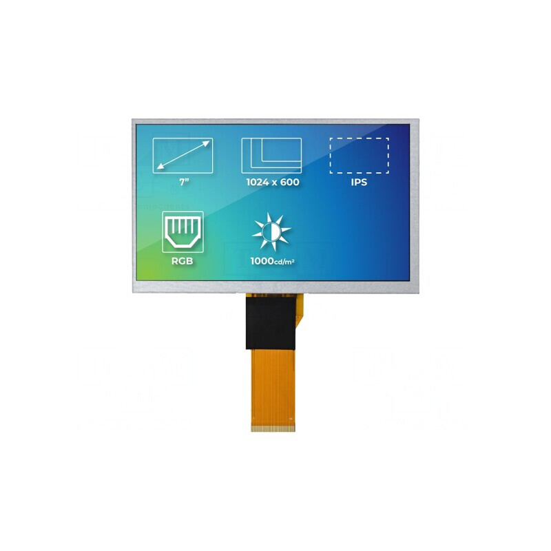 Ecran TFT 7" 1024x600 LED 164.9x100x5.7mm | Electronic-mag.ro | Componente Electronice Ecran TFT 7" 1024x600 LED 164.9x100x5.7mm | Electronic-mag.ro | Componente Electronice