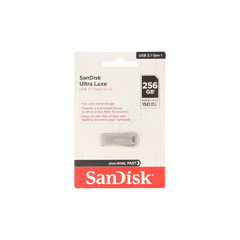 Stick USB 3.2 256GB Argintiu Ultra Luxe | Electronic-mag.ro | Componente Electronice