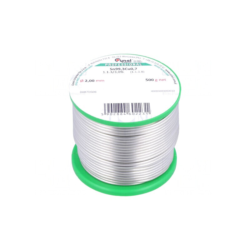Sârmă de lipit fără plumb 2mm 500g | Electronic-mag.ro | Componente Electronice Sârmă de lipit fără plumb 2mm 500g | Electronic-mag.ro | Componente Electronice