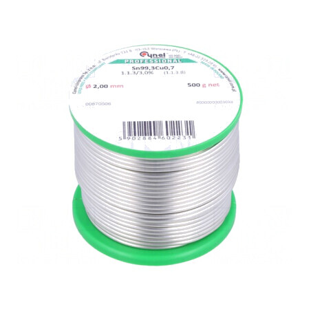 Sârmă de lipit fără plumb 2mm 500g | Electronic-mag.ro | Componente Electronice