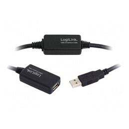 Repeater USB 25m USB 2.0 A-Mufă la A-Soclu | Electronic-mag.ro | Componente Electronice