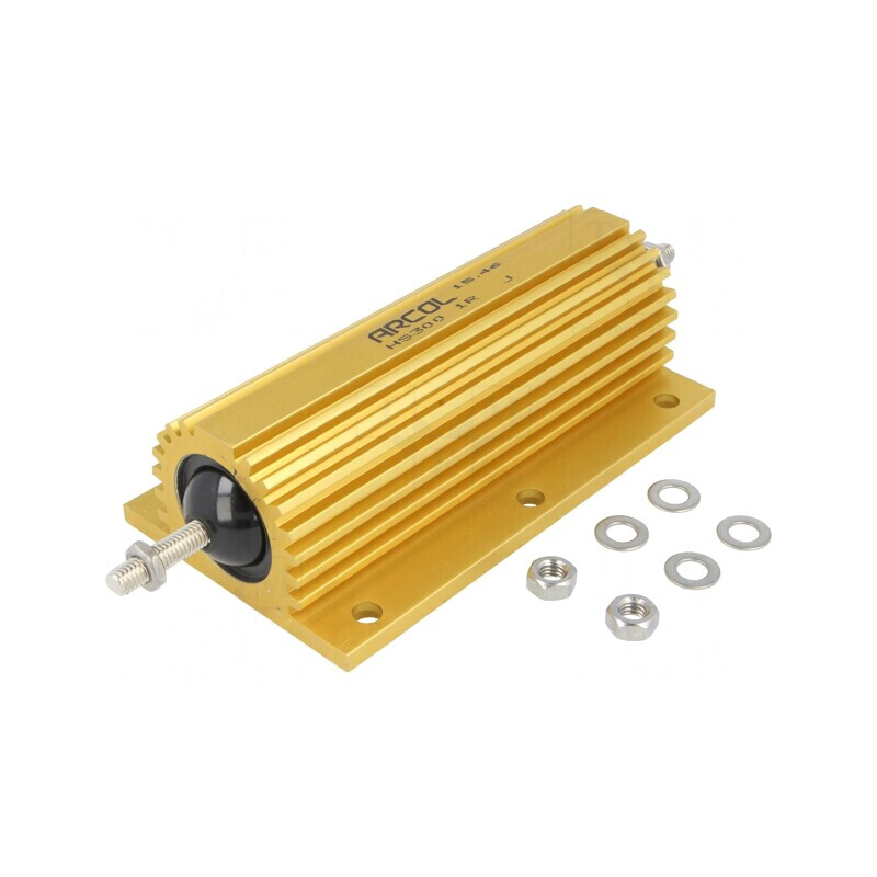 Rezistor bobinat cu radiator 3Ω 300W ±1% pentru lipit | Electronic-mag.ro | Componente Electronice