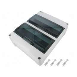 Carcasă pentru aparatură modulară IP65 gri deschis | Electronic-mag.ro | Componente Electronice