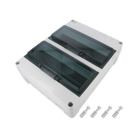 Carcasă pentru aparatură modulară IP65 gri deschis | Electronic-mag.ro | Componente Electronice