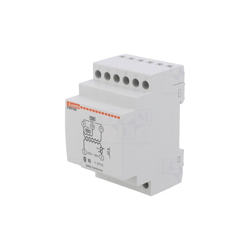 Transformator Alimentare 15VA 230VAC 12V/24V pentru Șină DIN | Electronic-mag.ro | Componente Electronice